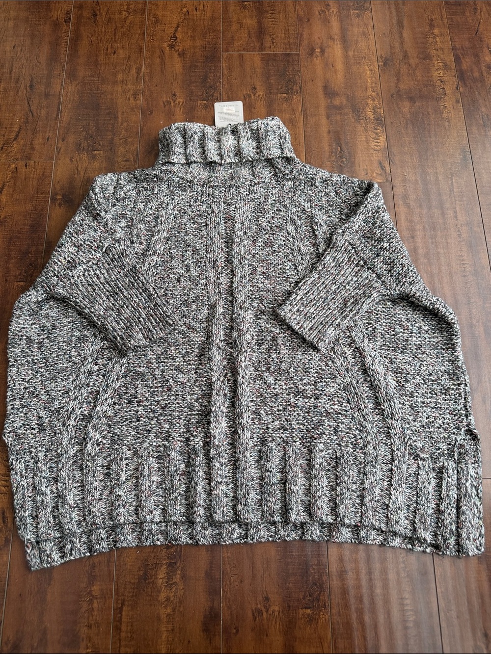 Matilda Jane (Good Hart) Marled Gray Cowl Neck Sweater